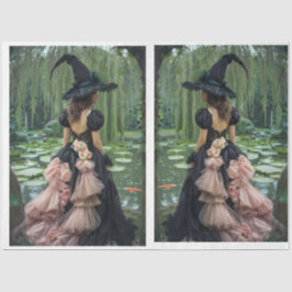 Spiegelbild Willow Hexe2 Gewebepapier Seidenpapier