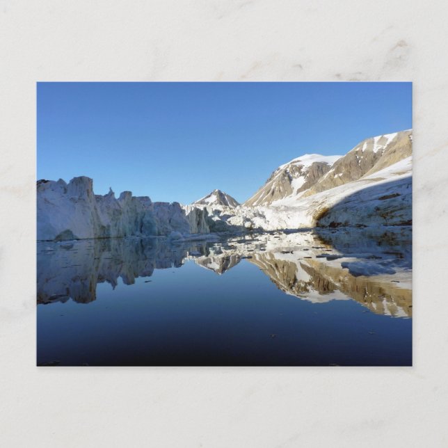 Spiegelbilder in Svalbard Postkarte (Vorderseite)