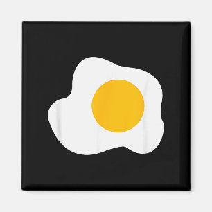 Spiegelei-Grafik Lustiges Frühstück Eierliebhaber  Magnet