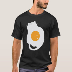 Spiegelei-Katzen-lustiges Halloween-Kostüm-T-Shir T-Shirt