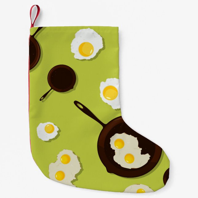 Spiegelei-Spaß-Nahrungsmittelentwurf Kleiner Weihnachtsstrumpf (Vorderseite)