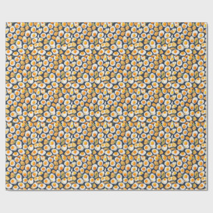 Spiegelei & Toast Nahtloses Muster Küchenkunst Geschenkpapier