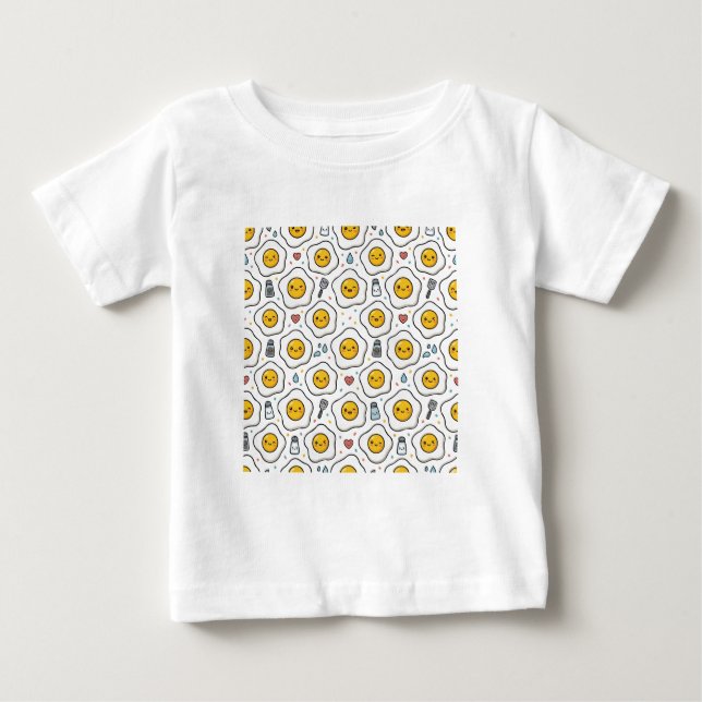 Spiegeleimuster Baby T-shirt (Vorderseite)