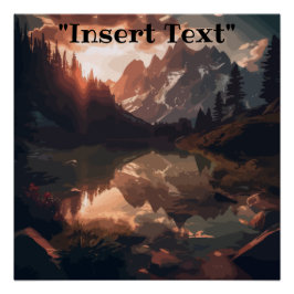 Spiegelgebirge Poster