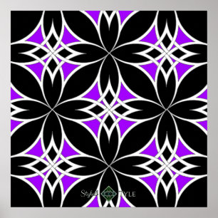 Spiegelndes Keltisch ( Violett ) Poster