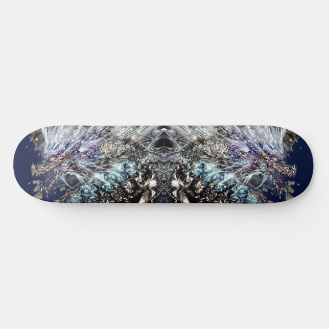 Spiegelreflexion des Drachen Skateboard (Horizontal)