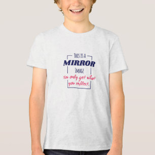 Spiegelreflexions-Mindset Motivationsdesign Tri-Blend Shirt