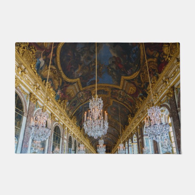 Spiegelsaal im Schloss Versailles Fußmatte (Vorderseite)