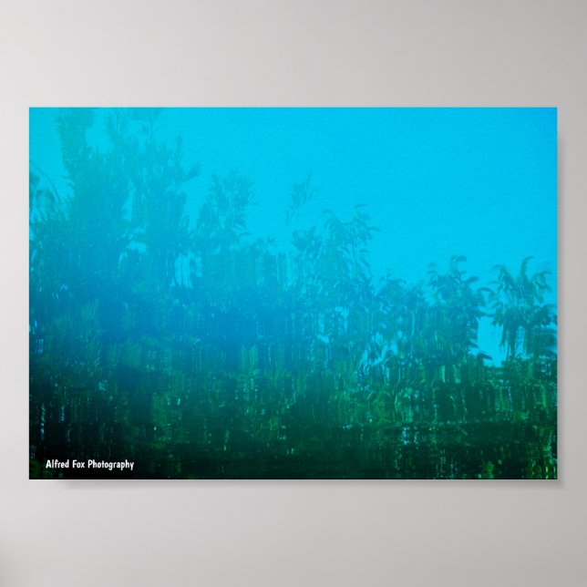 Spiegelung im Wasser Poster (Vorne)