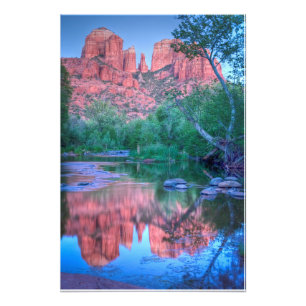 Spiegelungen des Cathedral Rock Sedona, Arizona Fotodruck