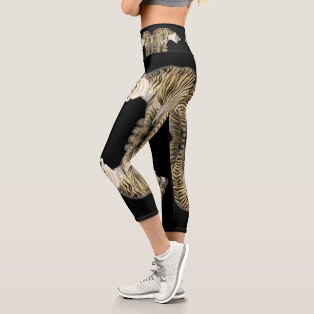 Spiegelungen eines Tigers - Classic Capris Legging (Links)