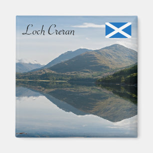 Spiegelungen von Bergen in Loch Creran - Schottlan Magnet