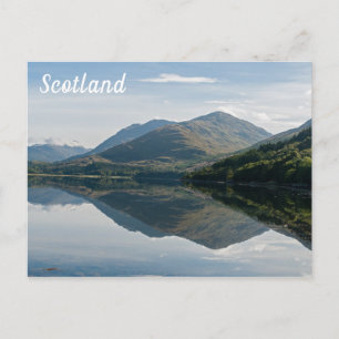 Spiegelungen von Bergen in Loch Creran - Schottlan Postkarte