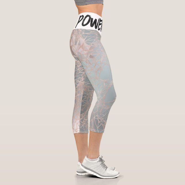 Spiegennetz inspiriert Hochwaisted Capris (Rechts)