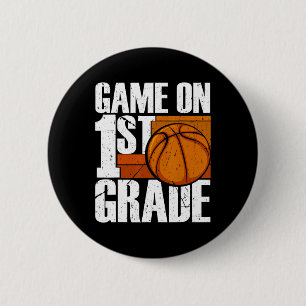 Spiel auf 1. Klasse Basketball zurück zur Schule Button
