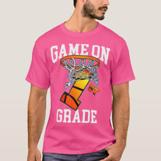 Spiel auf 1. Klasse Basketball Zurück zur Schule S T-Shirt