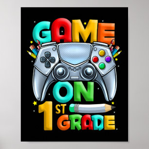 Spiel auf 1. Stufe zurück zur Schule 1. Stufe U Poster