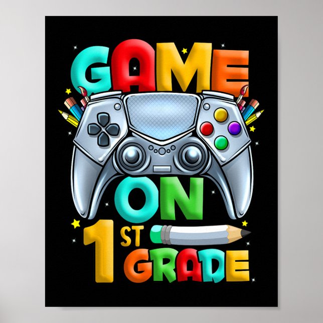 Spiel auf 1. Stufe zurück zur Schule 1. Stufe U Poster (Vorne)