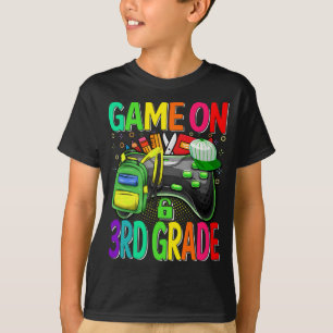 Spiel auf 3. Stufe zurück zur Schule T-Shirt