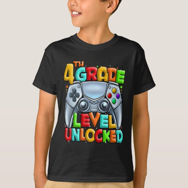 Spiel auf 4. Stufe zurück zur 4. Klasse U T-Shirt (Vorderseite)
