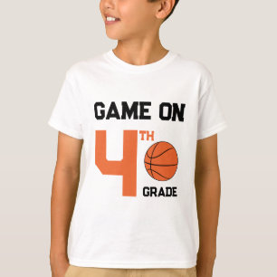 Spiel auf dem Basketball zurück zur Schule, Bewert T-Shirt
