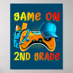 Spiel auf der zweiten Stufe zurück zur zweiten Stu Poster
