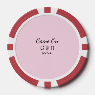 Spiel auf fügt Paarname Hochzeitsfeier Ort Stadt h Pokerchips