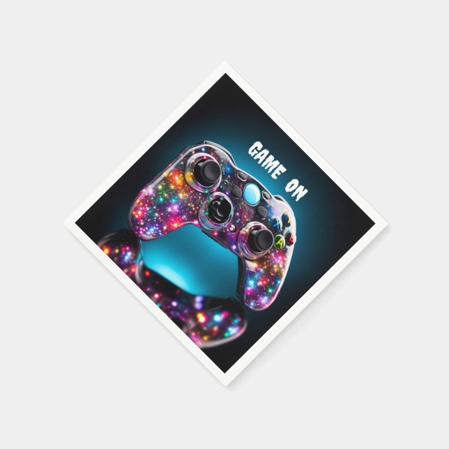 Spiel auf lebendiger Fernbedienung Serviette (Ecke)