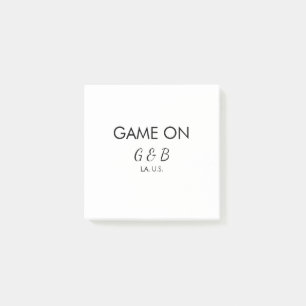 Spiel auf Pärchen Namen Hochzeitsfeier Platz Stadt Post-it Klebezettel