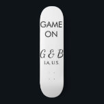 Spiel auf Pärchen Namen Hochzeitsfeier Platz Stadt Skateboard<br><div class="desc">Gestaltung</div>