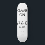 Spiel auf Pärchen Namen Hochzeitsfeier Platz Stadt Skateboard<br><div class="desc">Gestaltung</div>