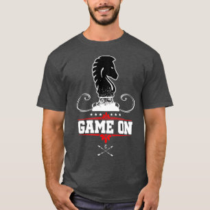 Spiel auf Schachbrett Spiel Ritter Piece Cool Scha T-Shirt
