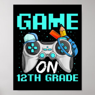 Spiel auf Shirts für die zwölfte Klasse, Lustiger Poster