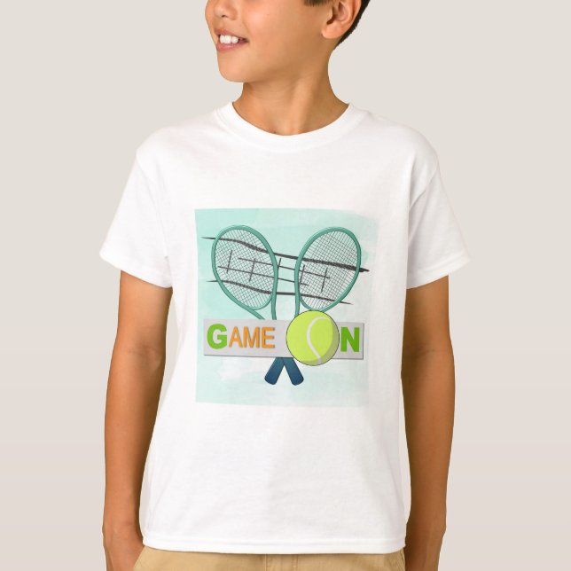 Spiel auf Tennis-T - Shirt (Vorderseite)