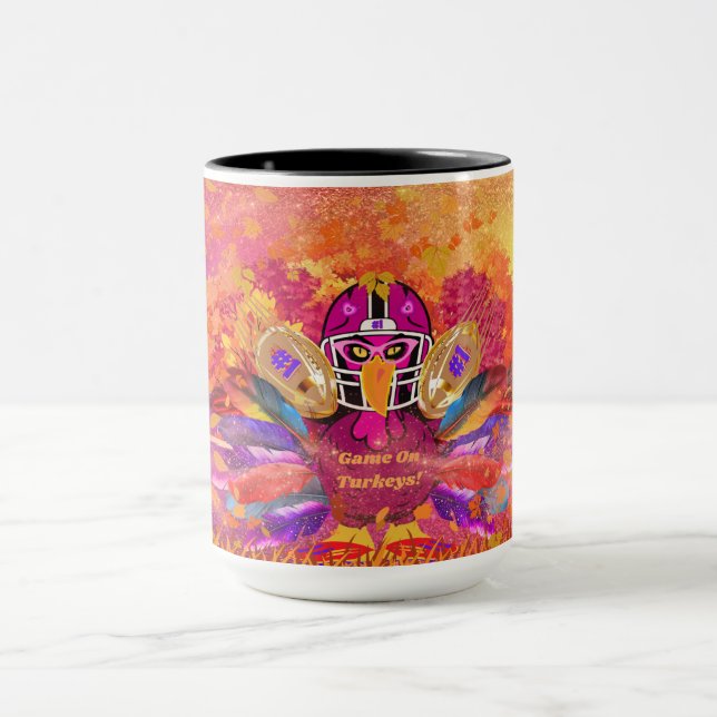 Spiel auf Truthühner Kaffee-Tasse Tasse (Zentrum)