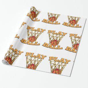 Spiel Ball Basketball. Geschenkpapier
