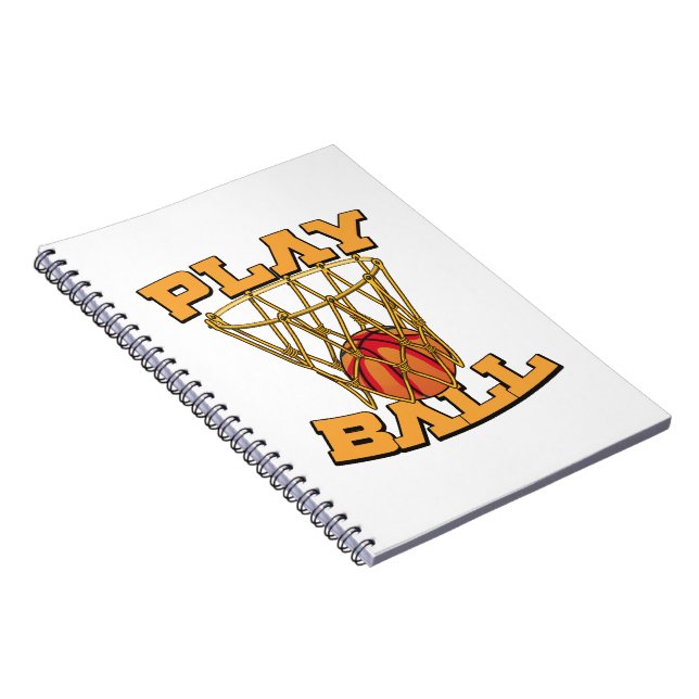 Spiel Ball Basketball. Notizblock (Rechte Seite)