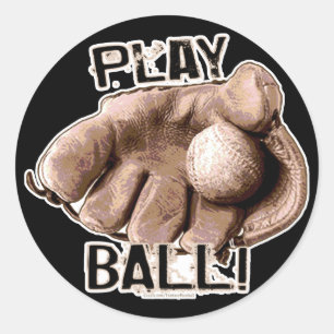 Spiel Ball! Handaufkleber Runder Aufkleber