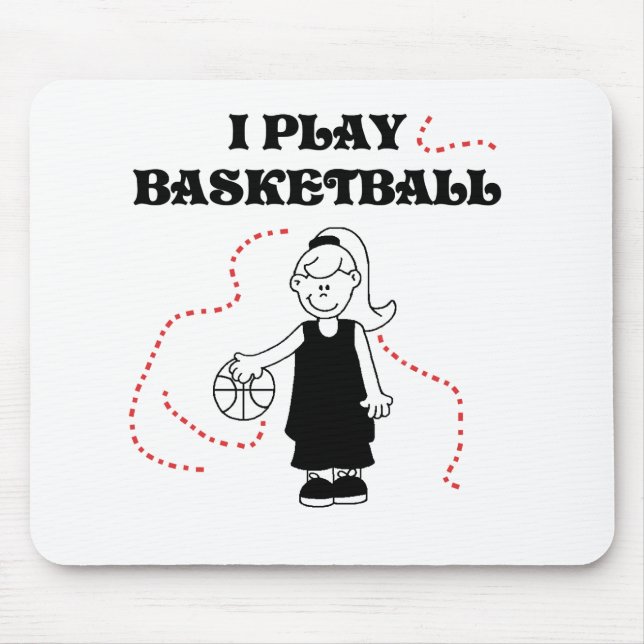 Spiel-Basketball des Mädchen-I Mousepad (Vorne)