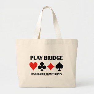 Spiel-Brücke ist es billiger als Therapie Jumbo Stoffbeutel