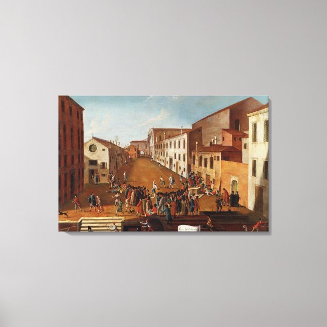 Spiel der Bögen im Campo dei Gesuiti, Venedig Leinwanddruck (Vorderseite)