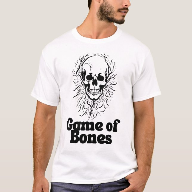 Spiel der Knochen Skull Thrones Parody Funny T-Shirt (Vorderseite)
