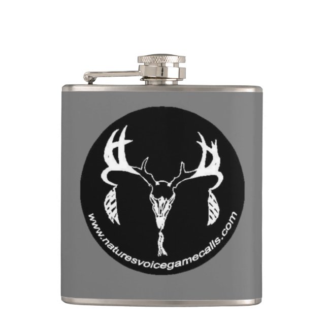 Spiel der Natur Sprachnennt Logo Flachmann (Vorderseite)