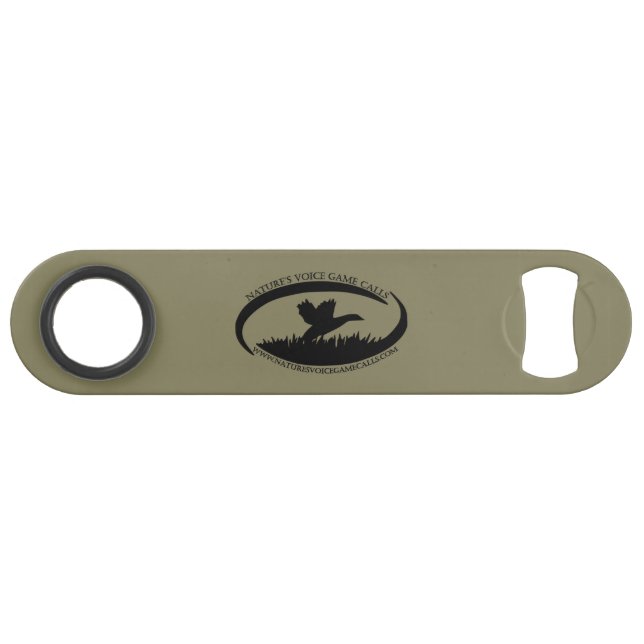 Spiel der Natur Sprachnennt Wasservogel-Logo Speedflaschenöffner (Vorderseite (Horizontal))