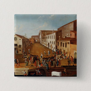 Spiel der Schüsseln im Campo dei Gesuiti, Venedig Button