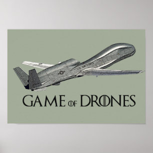 Spiel des Drohne-Plakats Poster