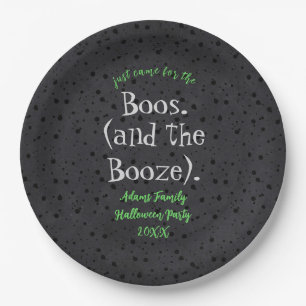 Spiel für Boos und Booze Adult Halloween-Party Pappteller