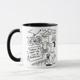 Spiel für die Stall Darts auf dem Messegelände Tasse