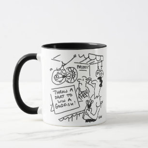 Spiel für die Stall Darts auf dem Messegelände Tasse