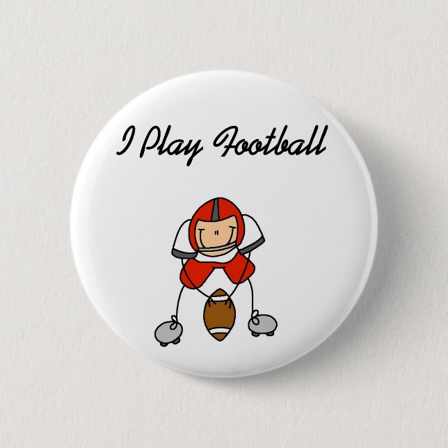 Spiel-Fußball des Rot-I Button (Vorderseite)